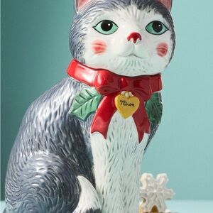 Anthropologie Peluche Cat Cookie Jar